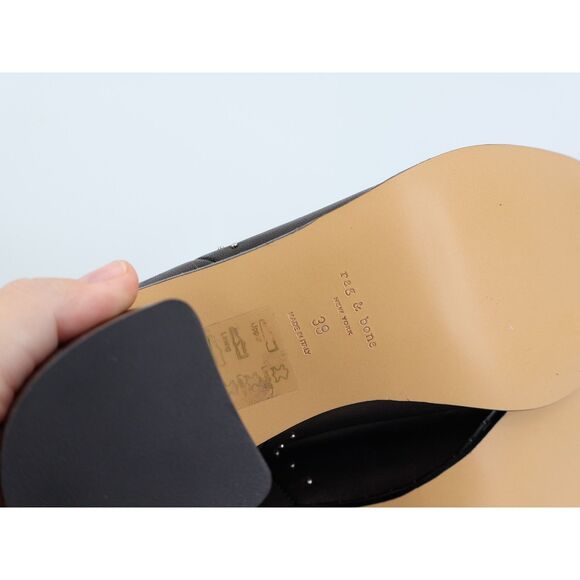 rag & bone Women's Willow Round Toe Studded Mid Heel Booties Size 39 9 NWOB - Picture 11 of 14